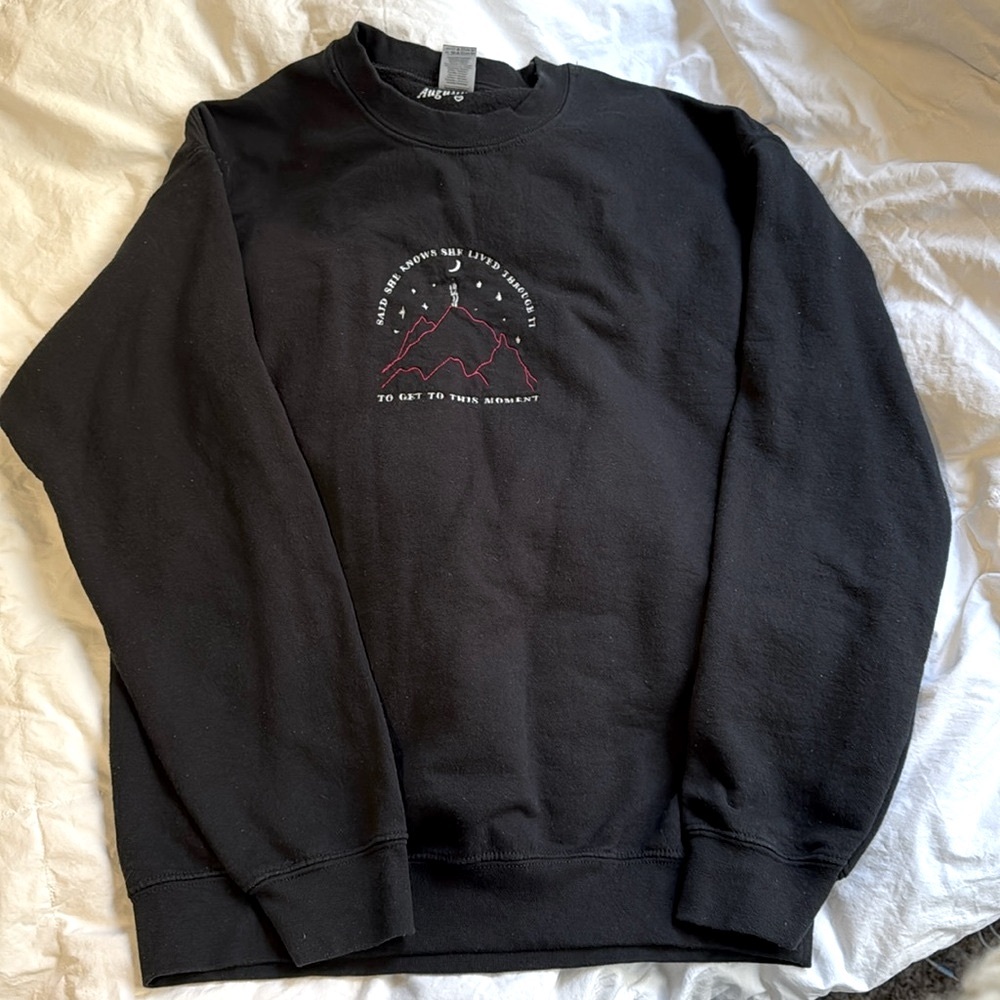 Phoebe Bridgers Punisher Embroidered Crewneck Sweatshirt